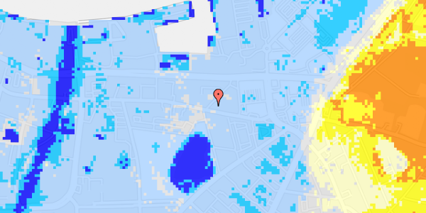 Ekstrem regn på Stormgade 2, 3. th