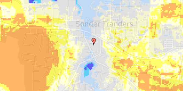 Ekstrem regn på Sønder Tranders Bygade 11B