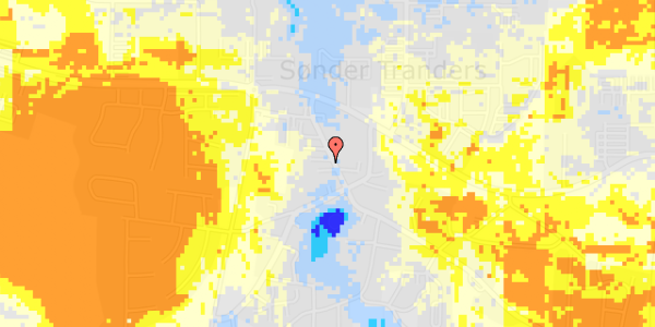 Ekstrem regn på Sønder Tranders Bygade 14