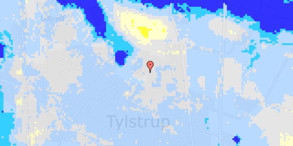 Ekstrem regn på Tylstrupparken 67