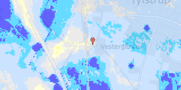 Ekstrem regn på Vestergårdsgade 16