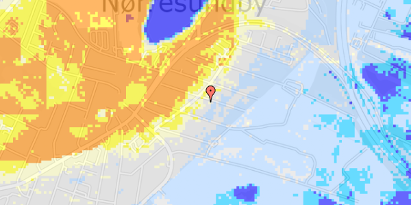 Ekstrem regn på Viktoriagade 17, 1. th