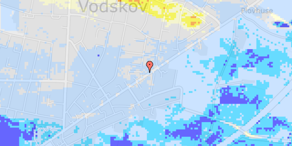 Ekstrem regn på Vodskovvej 59