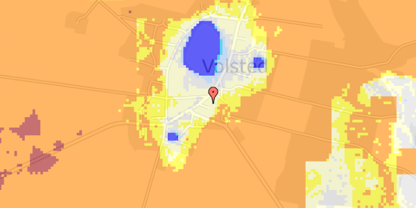 Ekstrem regn på Volsted Bygade 49