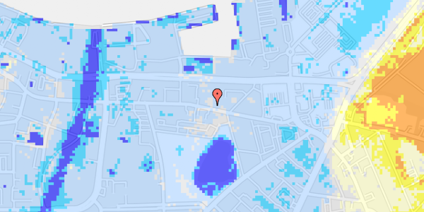 Ekstrem regn på Østerbro 53, 1. th