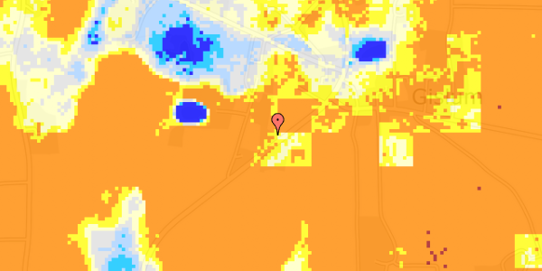 Ekstrem regn på Gislumvej 108