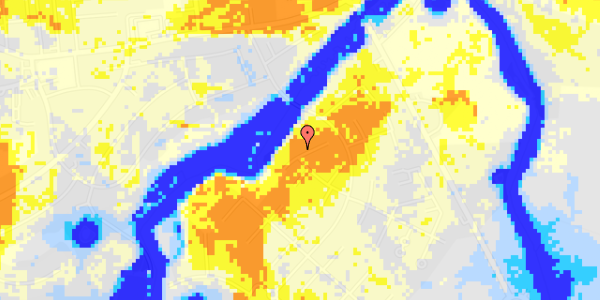 Ekstrem regn på Hans Egedes Vej 30