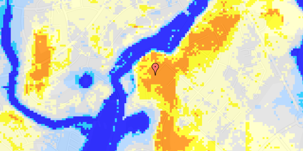 Ekstrem regn på Hans Egedes Vej 94