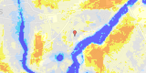 Ekstrem regn på Peder Stubsvej 35