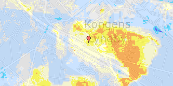 Ekstrem regn på Jernbanepladsen 1, st. d