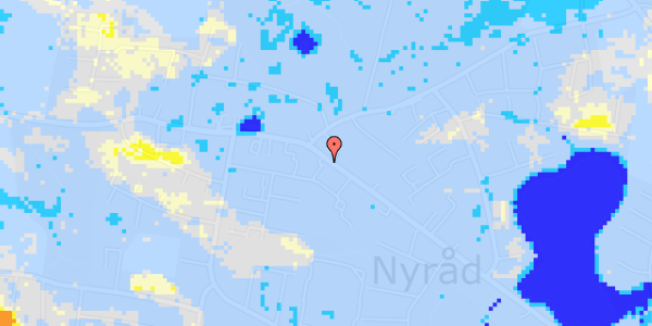 Ekstrem regn på Nyraad Hovedgade 62, 1. 