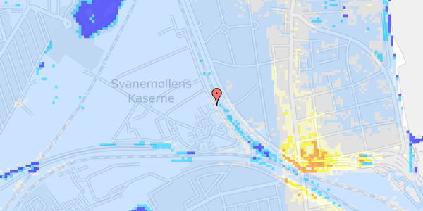 Ekstrem regn på Svanemøllens Kaserne 45