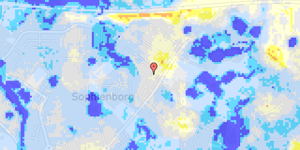 Ekstrem regn på Sophienlund 35