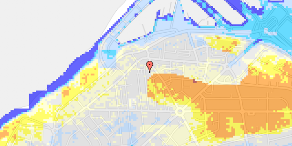 Ekstrem regn på Sandgade 5, st. 