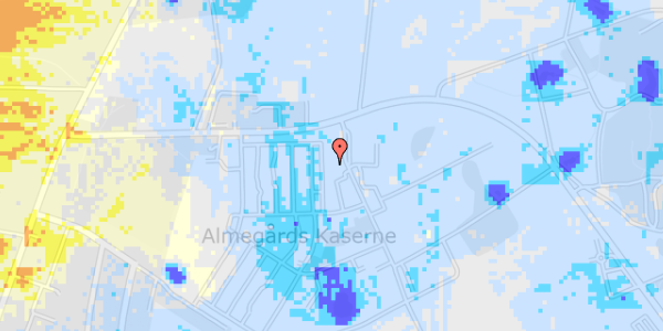 Ekstrem regn på Almegårds Kaserne 17