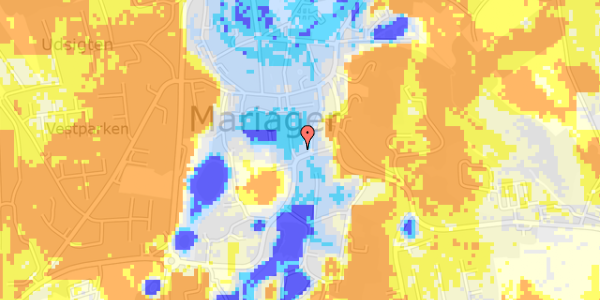 Ekstrem regn på Kirkegade 26