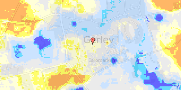 Ekstrem regn på Esrogårdsvej 87