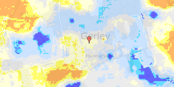 Ekstrem regn på Esrogårdsvej 91