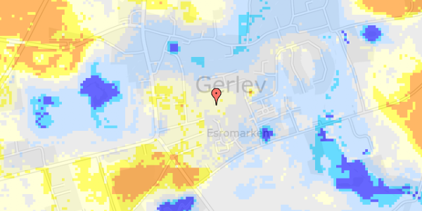 Ekstrem regn på Esrogårdsvej 93