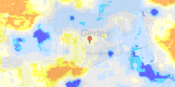 Ekstrem regn på Esrogårdsvej 99