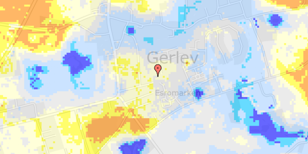 Ekstrem regn på Esrogårdsvej 103