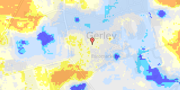 Ekstrem regn på Esrogårdsvej 107