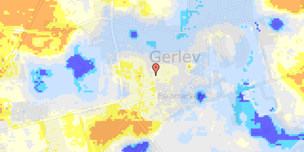 Ekstrem regn på Esrogårdsvej 111