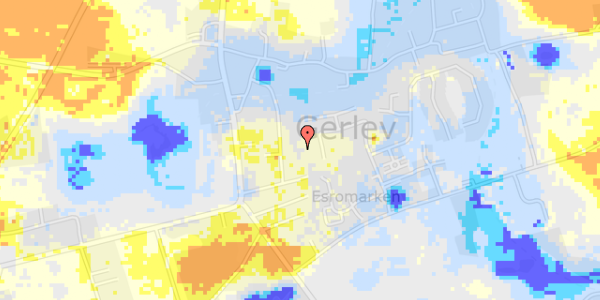 Ekstrem regn på Esrogårdsvej 115