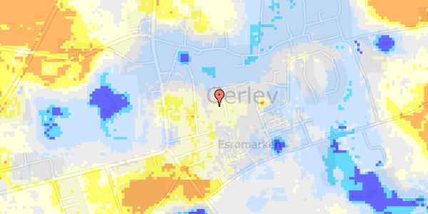 Ekstrem regn på Esrogårdsvej 125