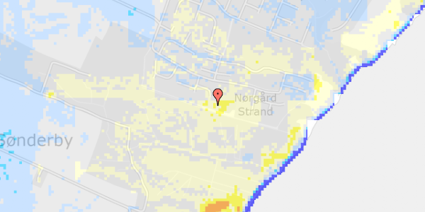 Ekstrem regn på Pøt Strandby 352