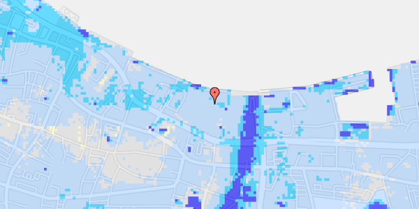 Ekstrem regn på Rendsburggade 28, 1. 21