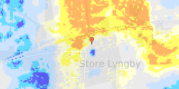 Ekstrem regn på Store Lyngbyvej 41B