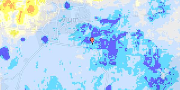 Ekstrem regn på Aunsbjergvej 10