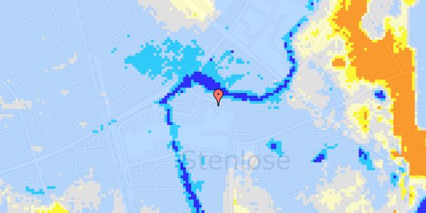 Ekstrem regn på Damgårdsvej 9A