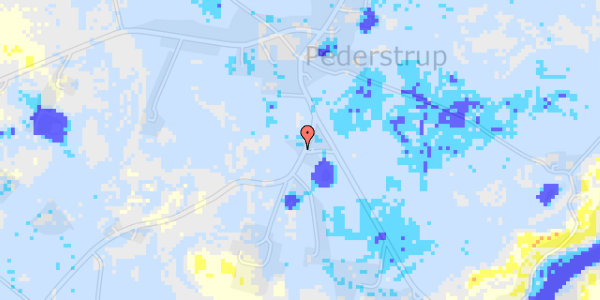 Ekstrem regn på Pederstrupvej 49B