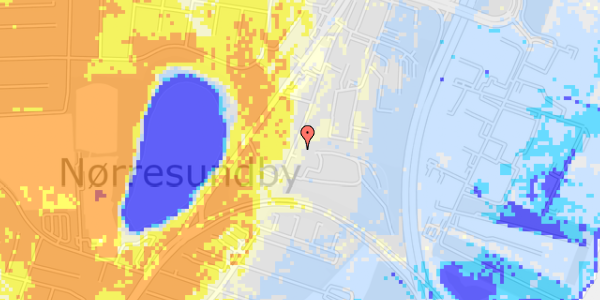 Ekstrem regn på Gammel Kongevej 39