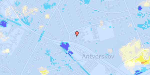 Ekstrem regn på Antvorskov Alle 139A