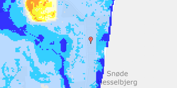 Ekstrem regn på Hesselbjergvej 47