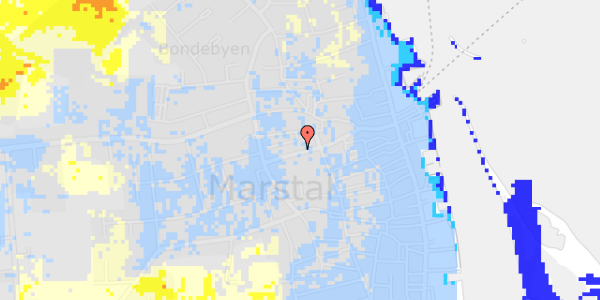 Ekstrem regn på Kongensgade 44, 1. th