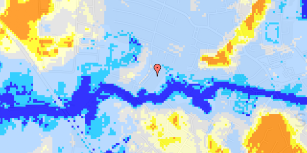 Ekstrem regn på Hauge Møllevej 1B