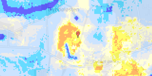 Ekstrem regn på Dybbøl Banke 24