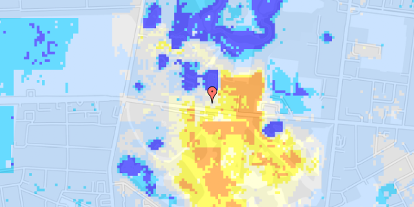 Ekstrem regn på Roskildevej 32