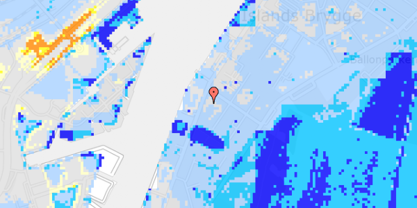 Ekstrem regn på Islands Brygge 71, 2. 4