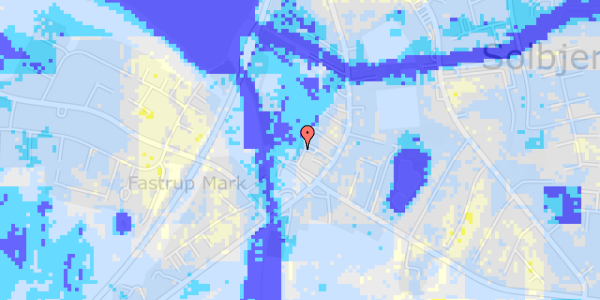 Ekstrem regn på Solbjerg Hovedgade 78H