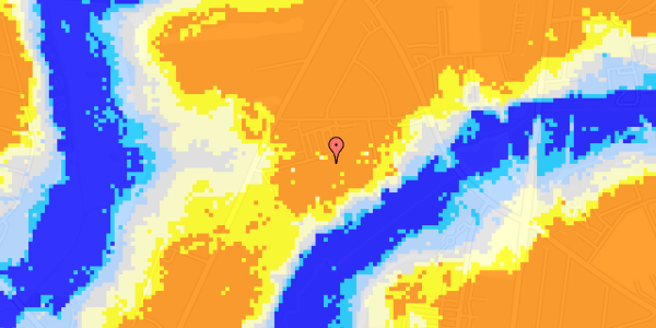 Ekstrem regn på Gl Vardevej 101H, kl. 