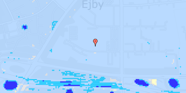Ekstrem regn på Ejby Industrivej 41