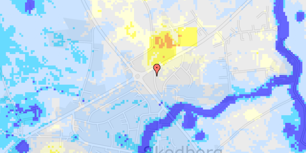 Ekstrem regn på Skodborg Møllegade 1G