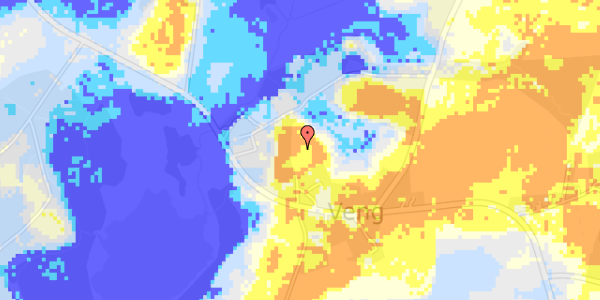 Ekstrem regn på Låsbyvej 80D