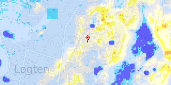 Ekstrem regn på Løgten Østervej 129