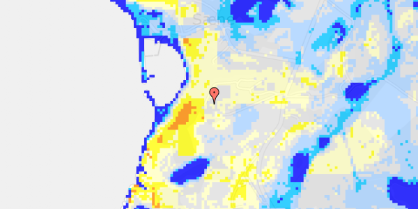 Ekstrem regn på Langebjergvej 90